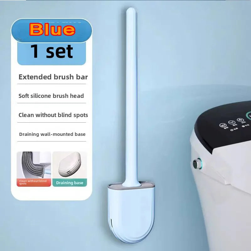 Cepillo de Baño de Silicona Flexible con Soporte