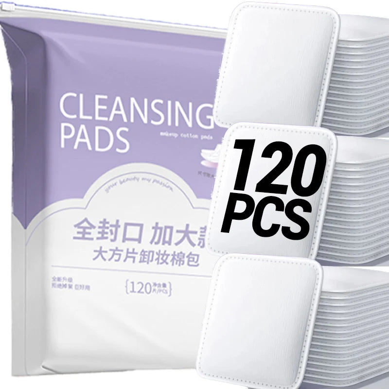 Pads Desmaquillantes de Algodón 100% Natural para Limpieza Facial Discos de Algodón para Cara y Ojos
