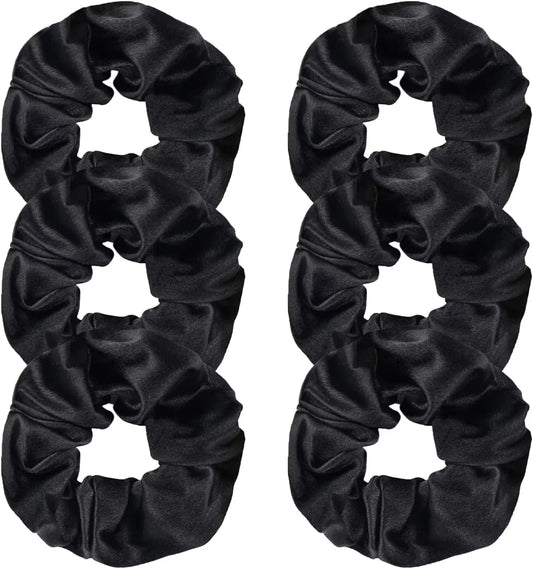 Scrunchies Satinadas Antifrizz – Ligas Elásticas para Cabello, Accesorio Suave y Resistente