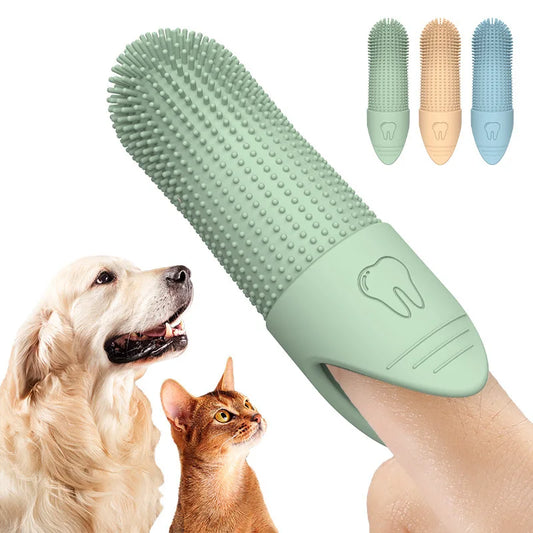 Cepillo Dental de Silicona para Mascotas