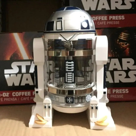 Cafetera Prensa Francesa Diseño Robot 960ml Acero Inoxidable