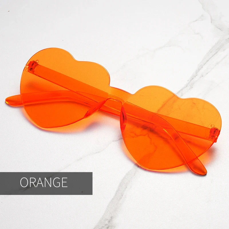 Gafas de Sol en Forma de Corazón – Lentes de Fiesta con Protección UV