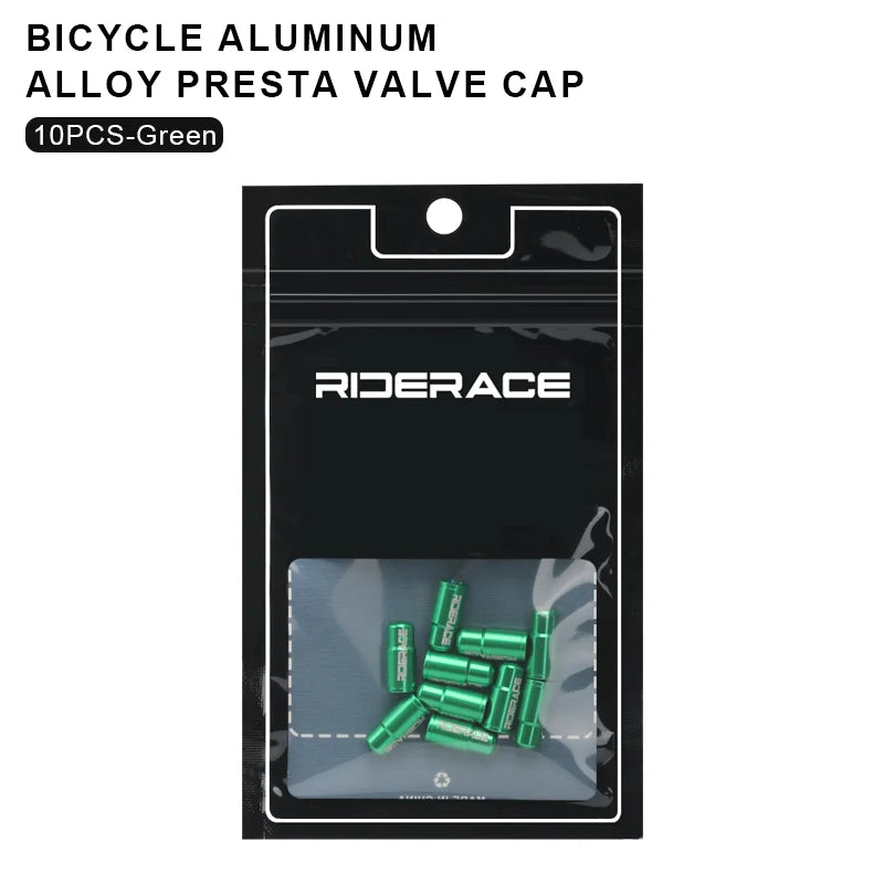 Tapas de Válvula Presta RIDERACE - Aleación de Aluminio CNC para MTB