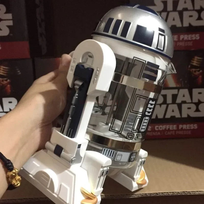 Cafetera Prensa Francesa Diseño Robot 960ml Acero Inoxidable