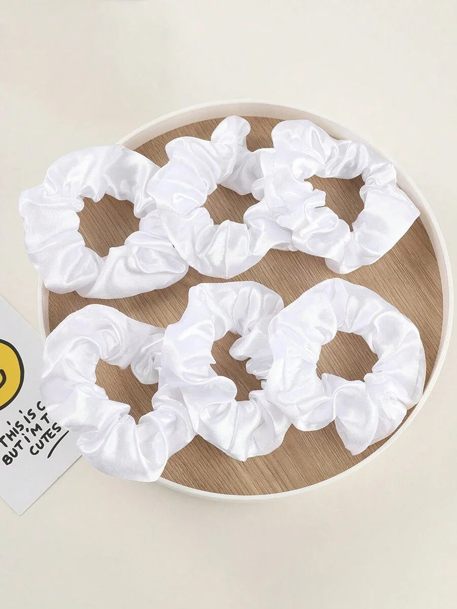 Scrunchies Satinadas Antifrizz – Ligas Elásticas para Cabello, Accesorio Suave y Resistente