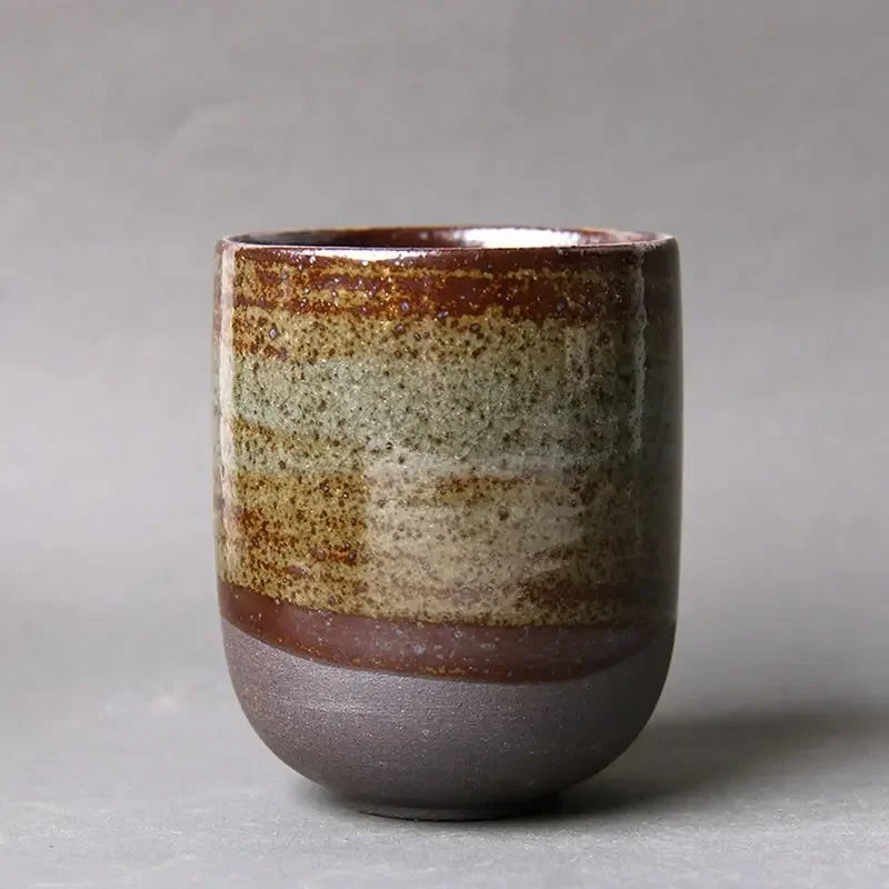 Tazas de Té Kung Fu de Cerámica 120ml - Estilo Japonés Wabi-Sabi