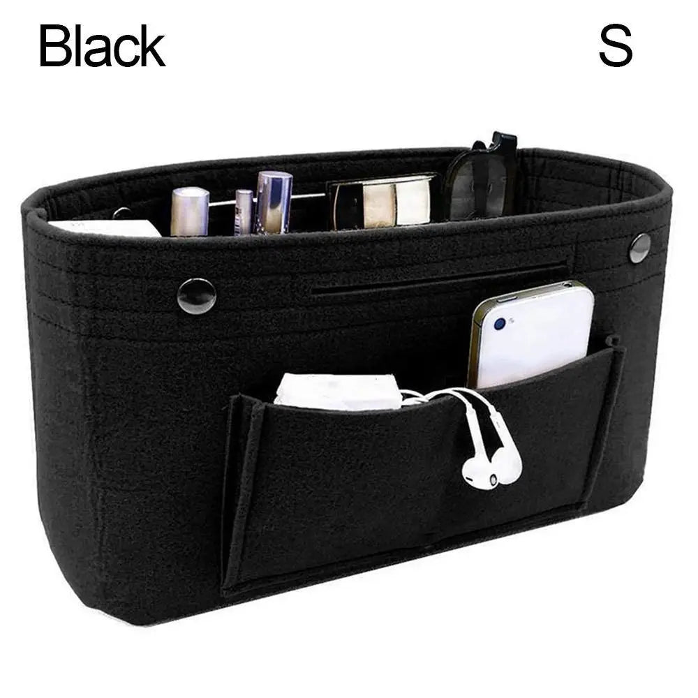 Bolsa Organizadora para Bolso con Bolsillos de Fieltro con Compartimentos