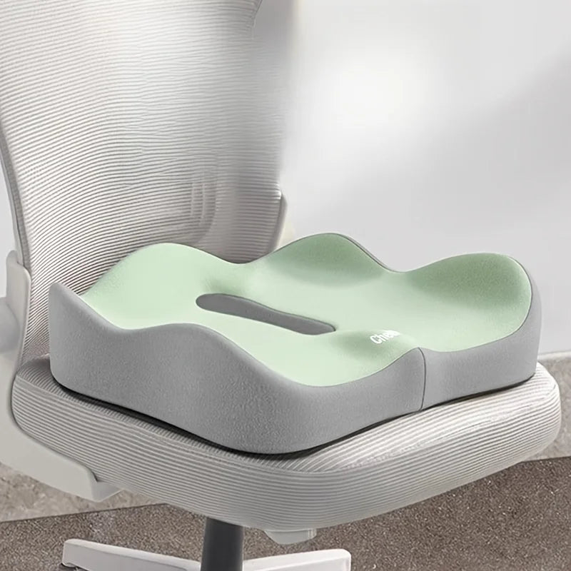 Cojín Ergonómico de Espuma Viscoelástica para Silla de Oficina – Asiento Ortopédico Antideslizante