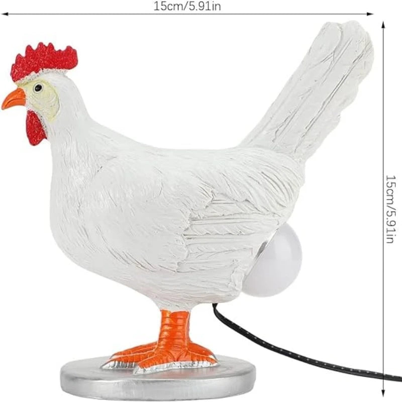 Lámpara de Mesa Animal Pollo LED – Decoración Funny para Habitación