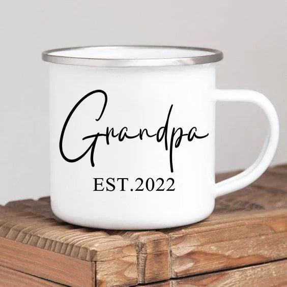 Regalo para la Mejor Abuela del Mundo - Taza de Peltre Blanca 8cm