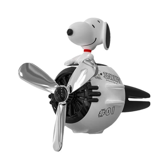 Ambientador para Auto con Hélice – Difusor de Aroma con Figura de carricatura Perrito Aviador