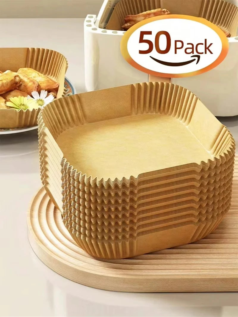 Papel Pergamino para Air Fryer Impermeable y Antiaherente - Repostería y BBQ