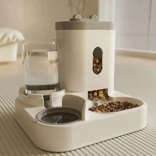 Dispensador Automático de Comida y Agua para Mascotas Gran Capacidad