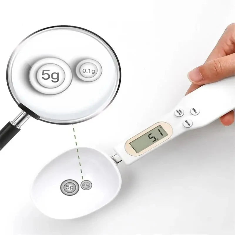 Cuchara Báscula Digital LCD - Gramera de Precisión para Cocina 500g