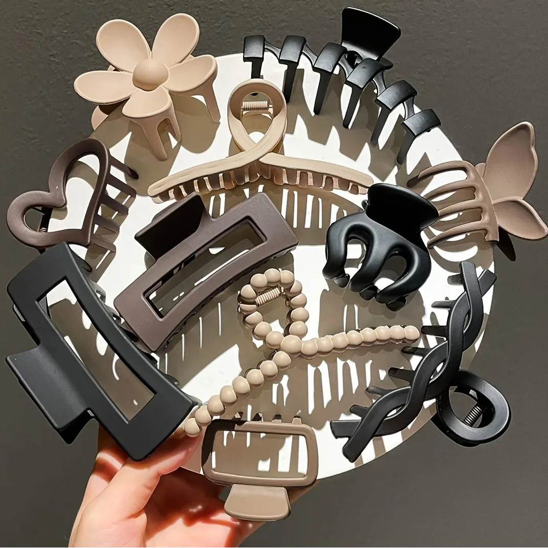 Broches para Cabello Acabado Mate – Clips Tipo Garra