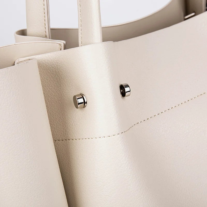 Bolsa de Hombro Mujer Estilo Casual – Tote Amplia con Zipper