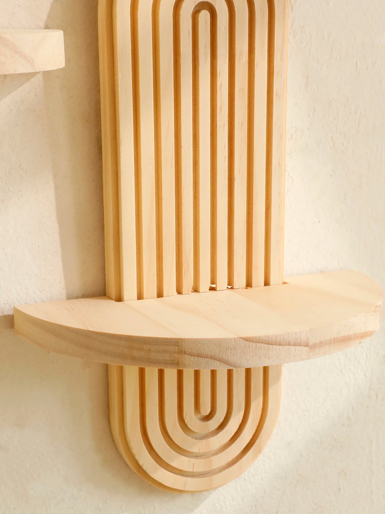 Estante de Pared de Madera Estilo Bohemio