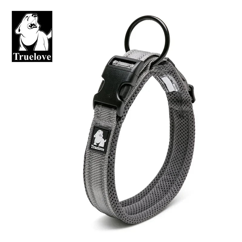 Collar para Perro Ajustable Acolchado con Diseño Reflectante