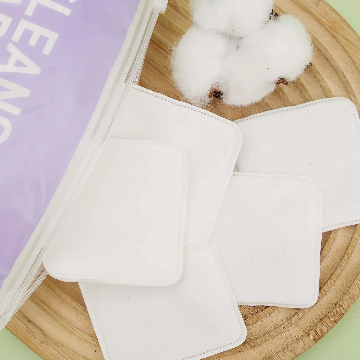Pads Desmaquillantes de Algodón 100% Natural para Limpieza Facial Discos de Algodón para Cara y Ojos