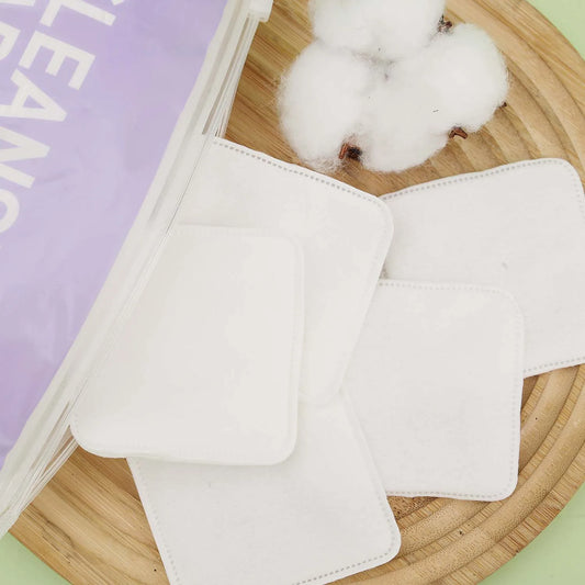 Pads Desmaquillantes de Algodón 100% Natural para Limpieza Facial Discos de Algodón para Cara y Ojos