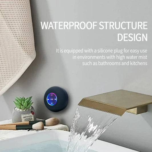 Mini Bocina Inalámbrica para Ducha - Estéreo con Bluetooth 5.0