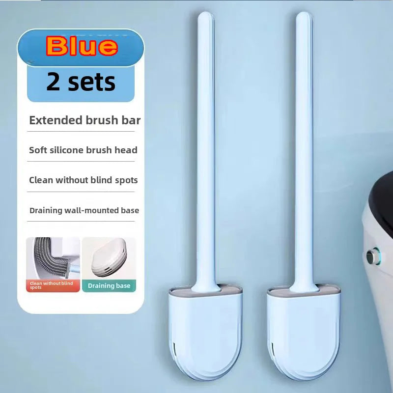 Cepillo de Baño de Silicona Flexible con Soporte