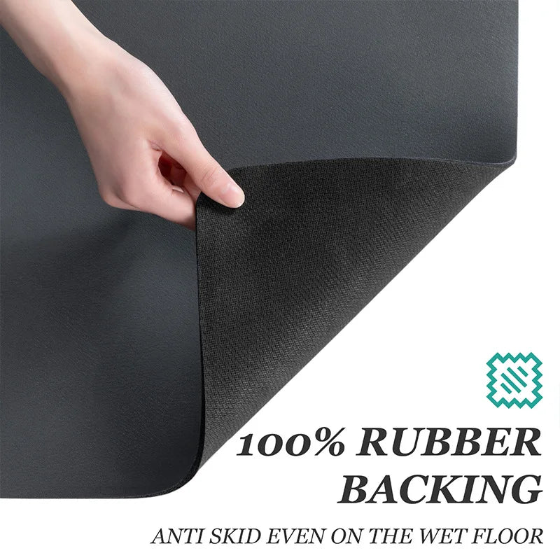 Alfombrilla de Secado Rápido para Baño y Cocina - Base de Goma Antideslizante
