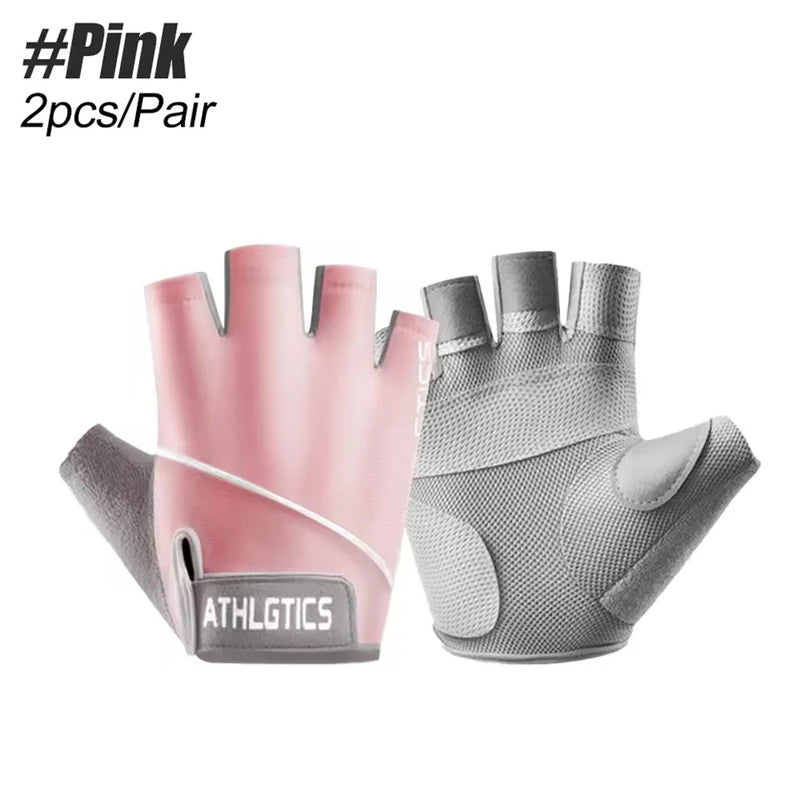 Guantes de Entrenamiento Mujer – Gym, Crossfit y Pesas, Medio Dedo Antideslizantes