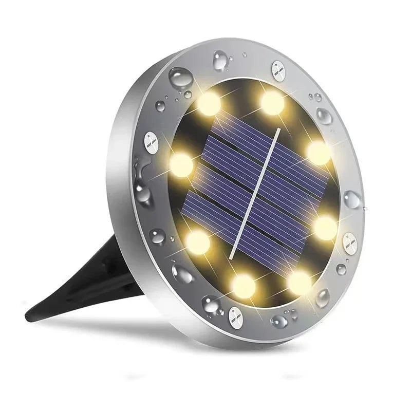 Luz Solar LED para Jardín – Lámpara de Suelo Impermeable para Camino y Patio