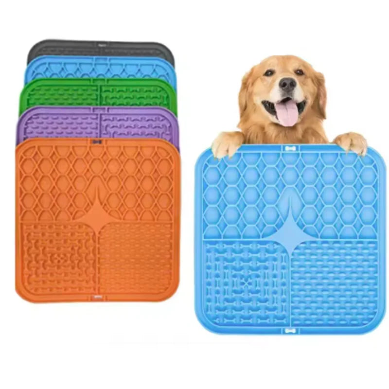 Tapete de Silicona para Lamer y Alimentación Lenta para Mascotas