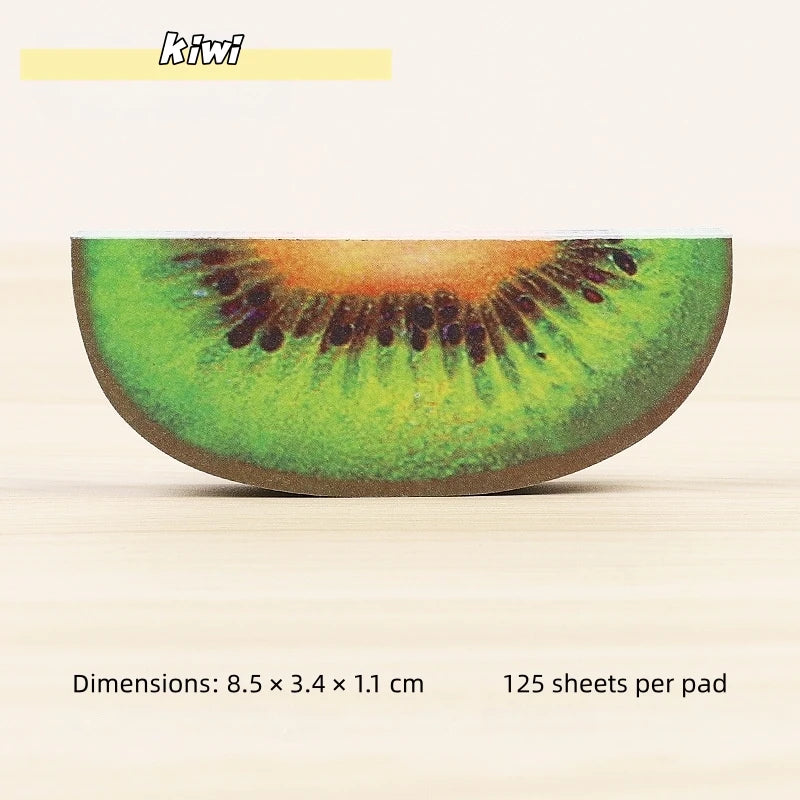 Notas Adhesivas 3D en Forma de Fruta - Bloc de Notas Creativo