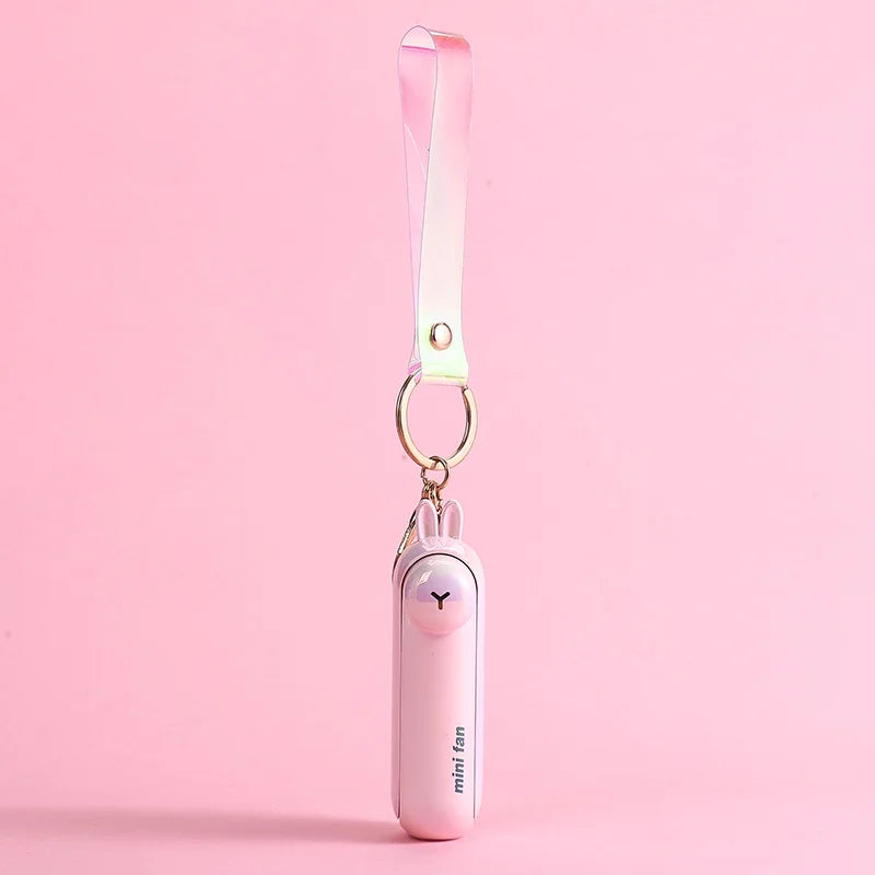 Mini Ventilador Portátil Recargable USB con Linterna