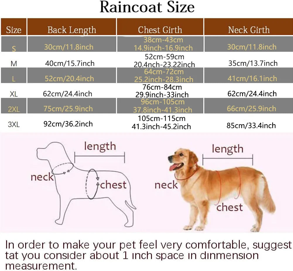 Impermeable con Capucha para Perros