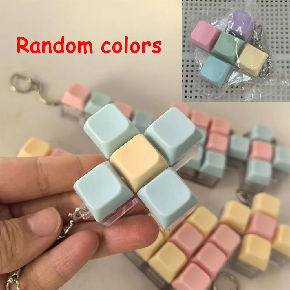 Mini Teclado Antiestrés con Llavero (Fidget Clicker)