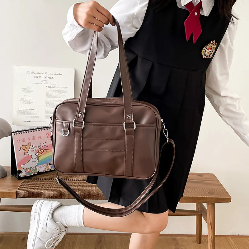 Bolsa Escolar Mujer Estilo Japonés – Crossbody y Hombro,