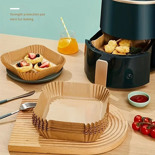 Papel Pergamino para Air Fryer Impermeable y Antiaherente - Repostería y BBQ