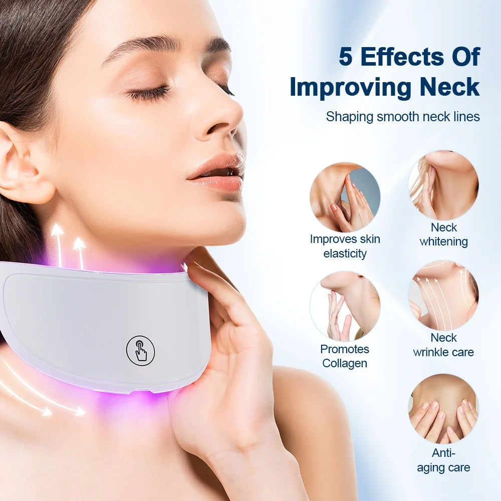 Máscara Facial LED 7 Colores con Terapia de Luz | Rejuvenecimiento y Cuidado de la Piel en Casa, Dispositivo de Rejuvenecimiento para Rostro y Cuello