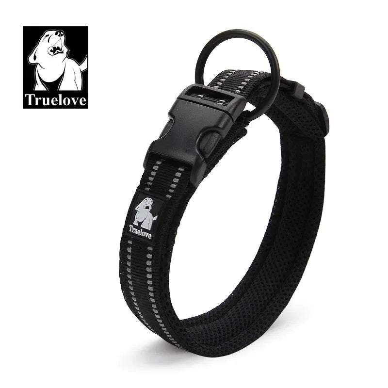 Collar para Perro Ajustable Acolchado con Diseño Reflectante