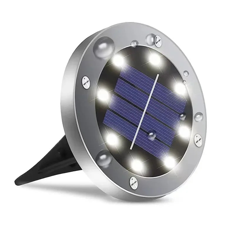Luz Solar LED para Jardín – Lámpara de Suelo Impermeable para Camino y Patio