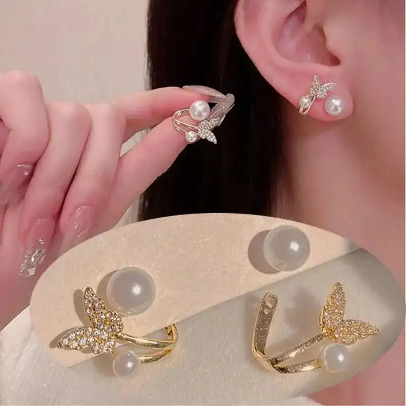 Aretes Tulipán con Moño – Plata y Flor Blanca, Elegantes