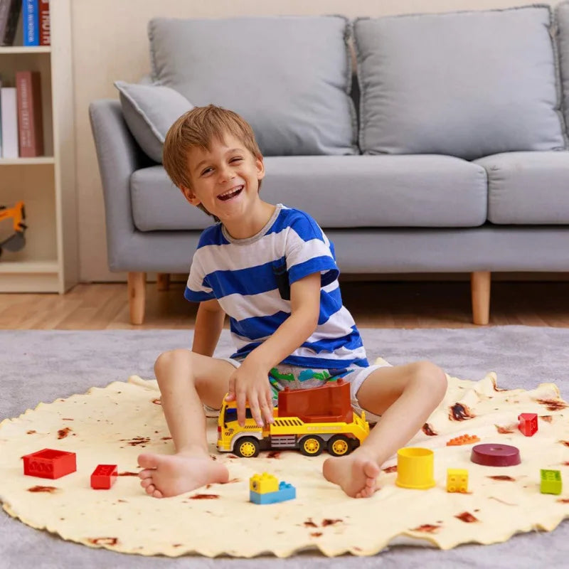 Manta Tortilla Gigante Suave – Cobija Divertida Decorativa, Calida y Ligera para el Hogar