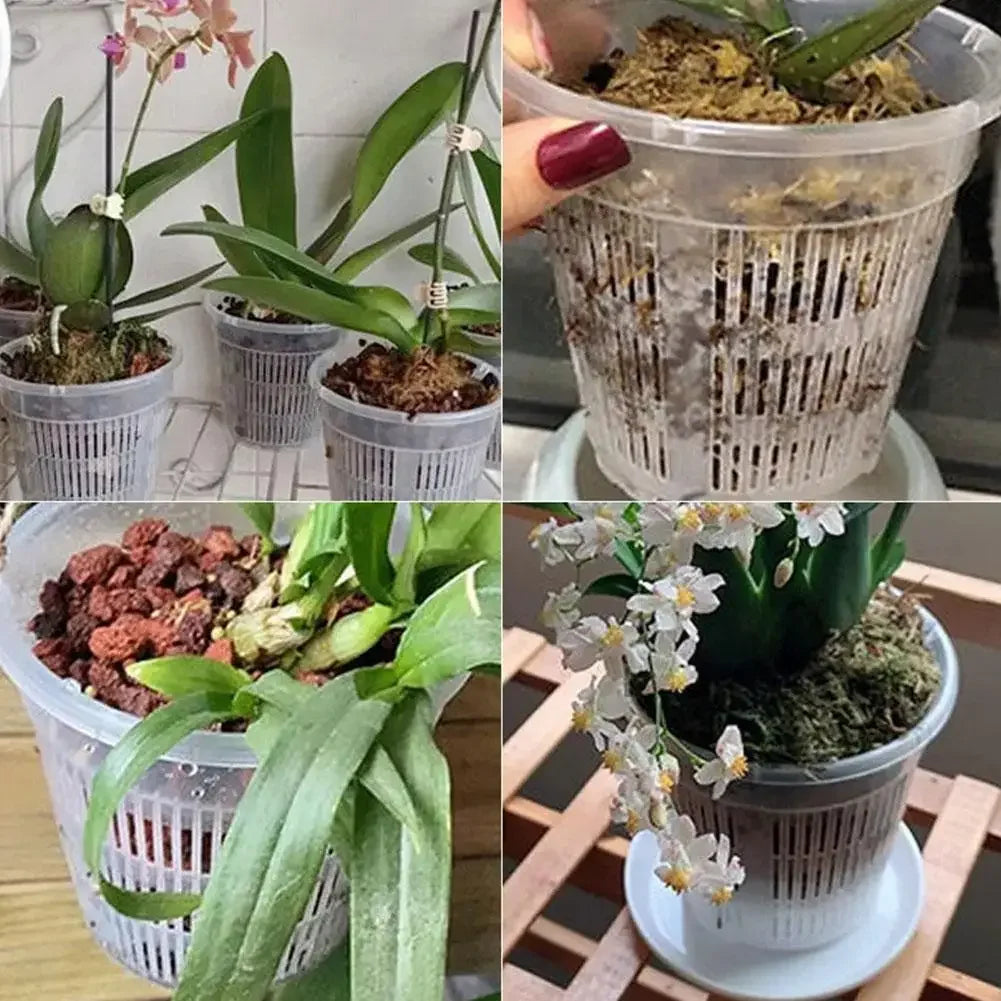 5pcs Maceta de Cultivo Transpirable para Plantas - Plantas con Ventilación