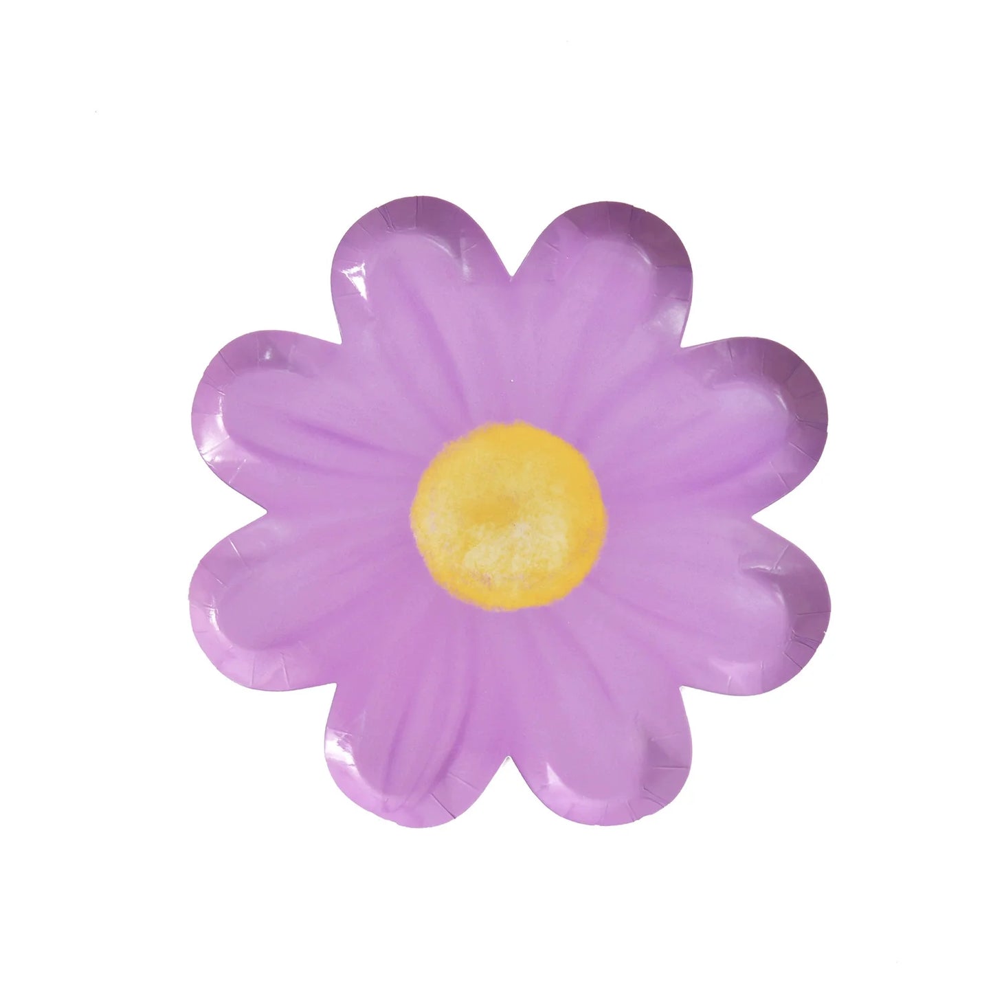 Platos Desechables en Forma de Margarita – Vajilla Floral para Fiesta (10 piezas)