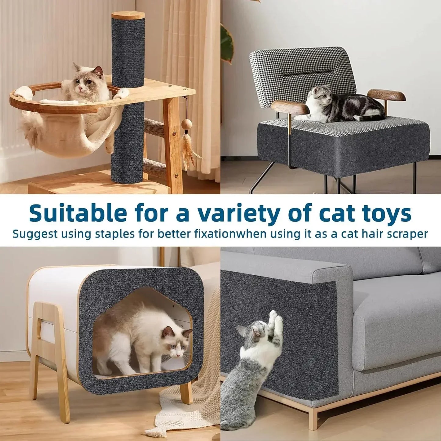 Protector Adhesivo Antirrayones para Sofá (Rascador para Gatos)