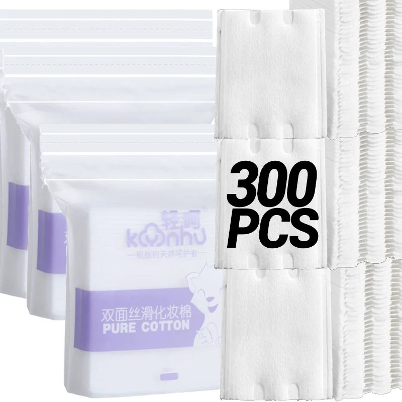 Pads Desmaquillantes de Algodón 100% Natural para Limpieza Facial Discos de Algodón para Cara y Ojos
