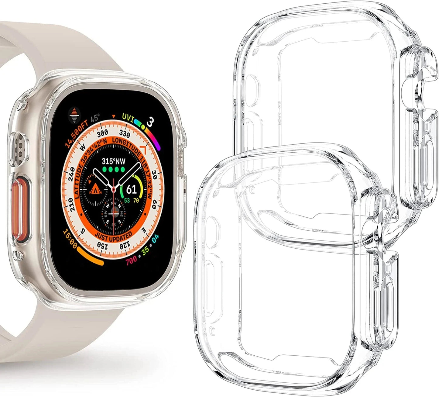 Funda Transparente con Protector para Apple Watch