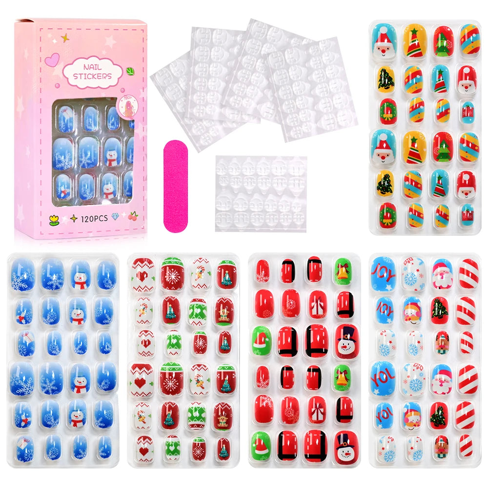 Set de Uñas Postizas Kawaii para Niñas