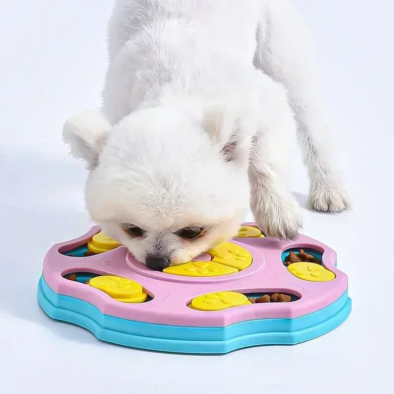 Juguete Interactivo para Perros y Gatos – Rompecabezas Dispensador de Comida