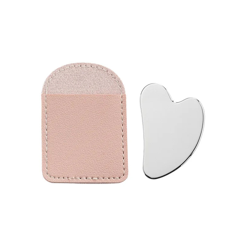 Gua Sha de Acero Inoxidable para Masaje Facial | Herramienta de Lifting y Cuidado de la Piel