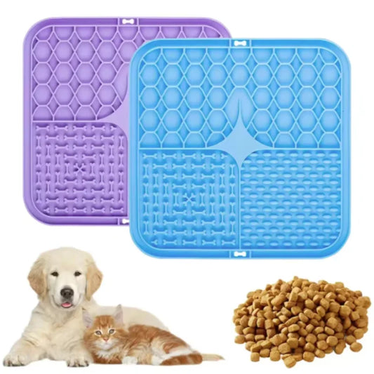 Tapete de Silicona para Lamer y Alimentación Lenta para Mascotas